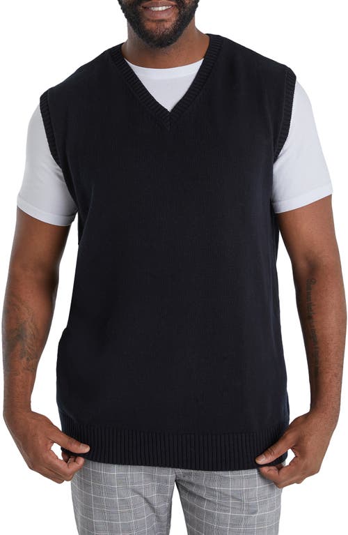 Johnny Bigg Essential V-Neck Sweater Vest Black at Nordstrom,