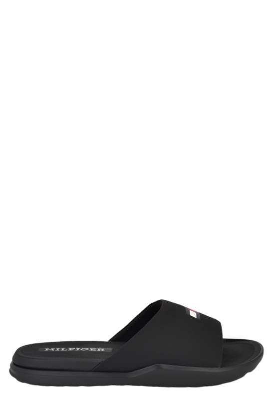 Shop Tommy Hilfiger Marmo Slide Sandal In Black 001