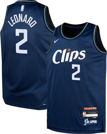 Nike Youth Nike Kawhi Leonard Navy LA Clippers Swingman Replica