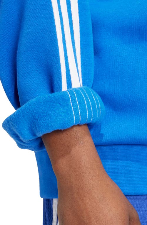 Shop Adidas Originals Adicolor Oversize Crewneck Sweatshirt In Blue