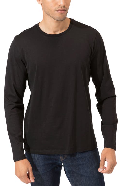 Invincible Long Sleeve Organic Cotton Top in Black
