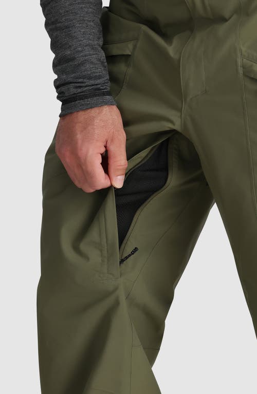 Outdoor Research Snowcrew Recycled Polyester Blend Snow Pants In Ranger Green