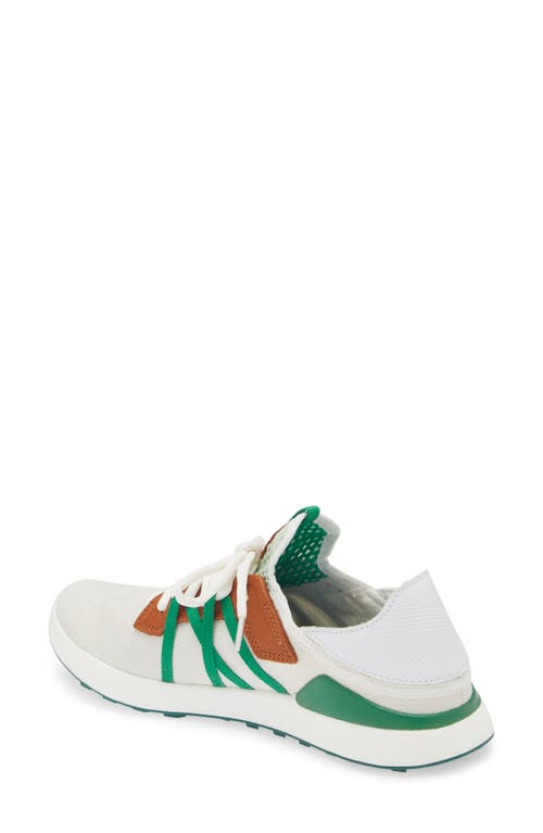 Shop Olukai Manele Golf Shoe In White/bamboo