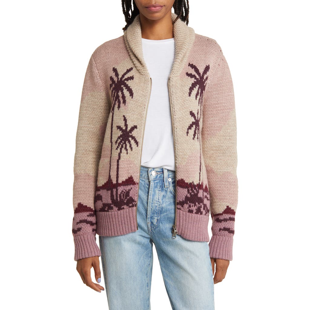 Faherty Beach Cardigan In Sunset Palm