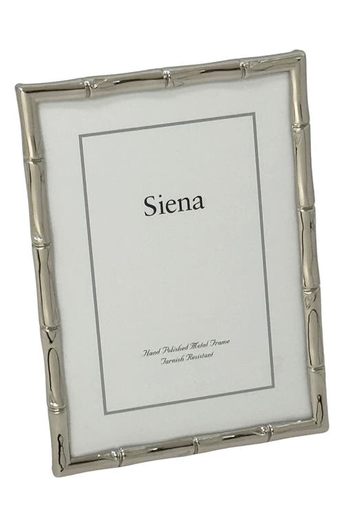 Siena Silvertone Bamboo Picture Frame In Silver