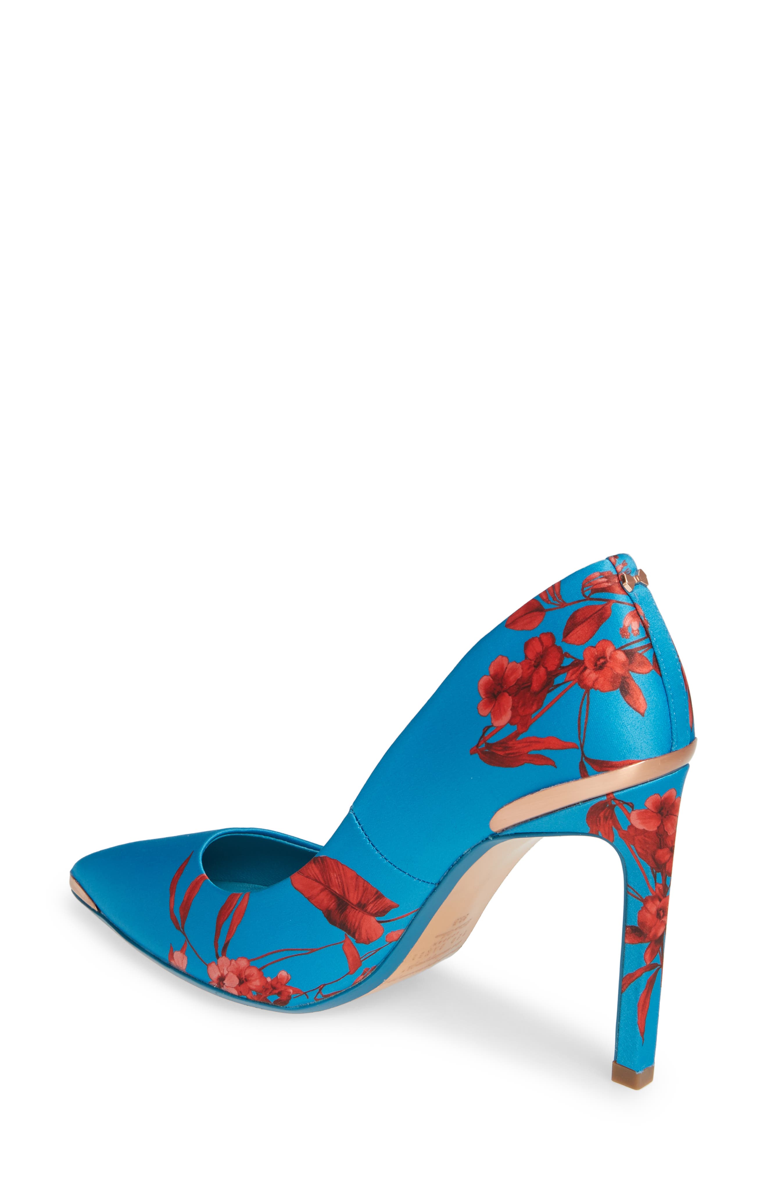ted baker blue floral heels