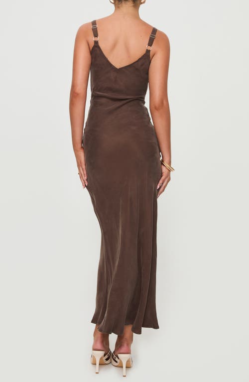 Shop Princess Polly Laurette Maxi Dress In Brown