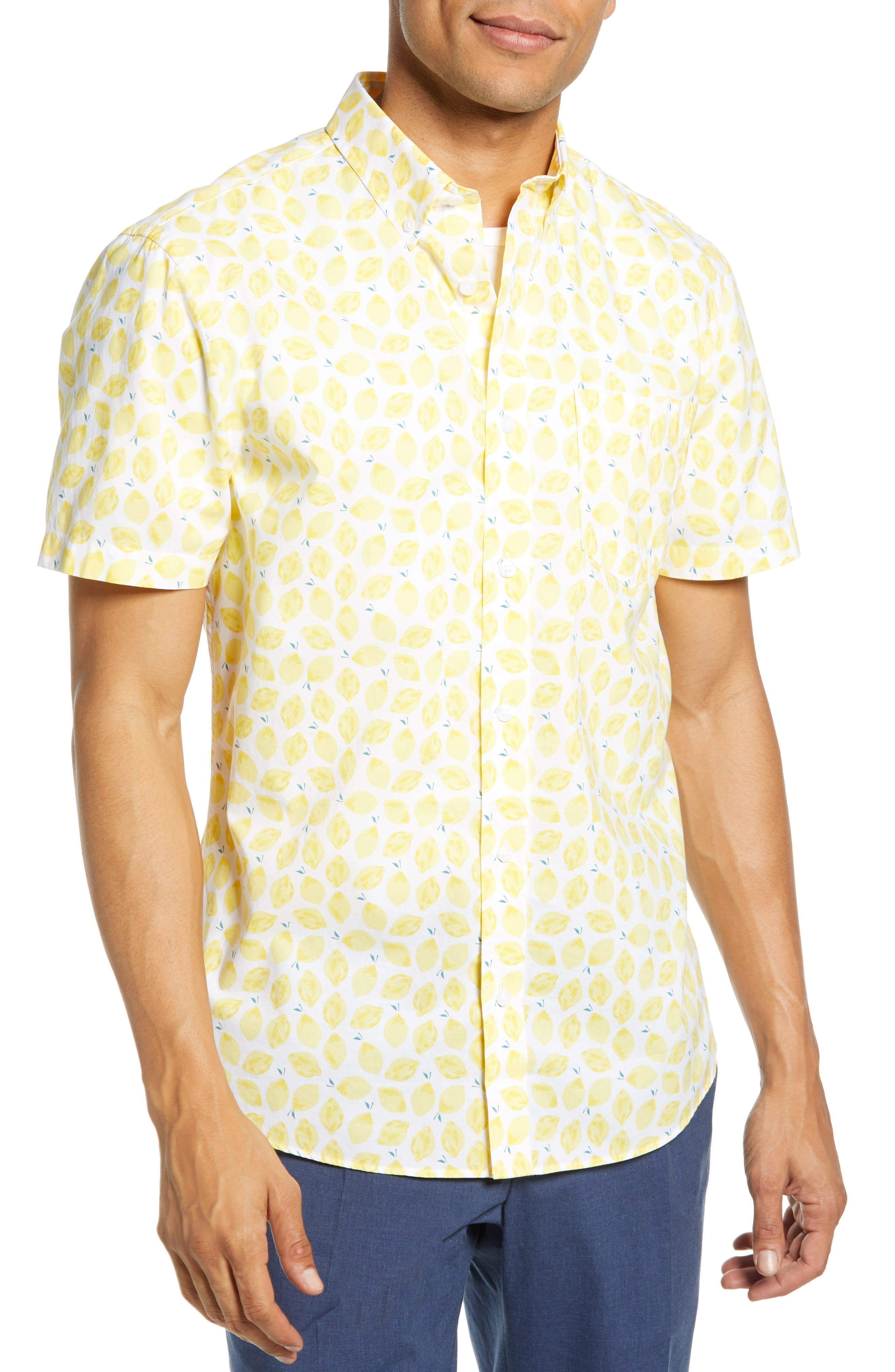 1901 Slim Fit Short Sleeve Button-Down Sport Shirt