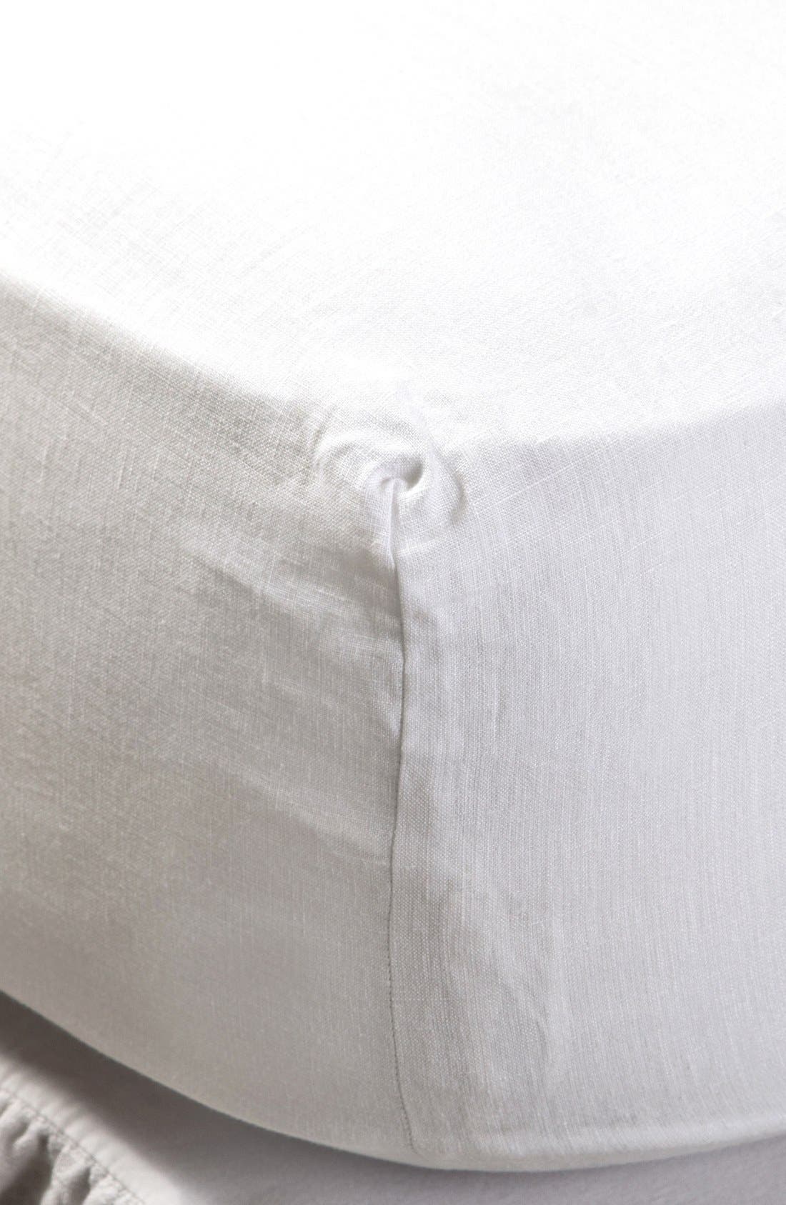 Pom Pom at Home Linen Fitted Sheet Nordstrom