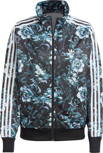 Buy Adidas Originals men sportswear fit big trefoil mix track jacket black  Online