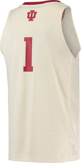 adidas Men's adidas #1 Cream Indiana Hoosiers Swingman Basketball