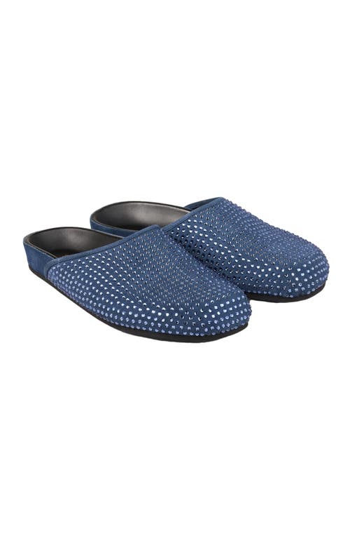 Shop Sandro Rhinestone Mules In Blue