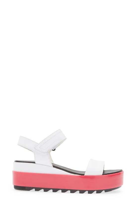 Sorel Cameron Flatform Sandal In White Punch Pink | ModeSens
