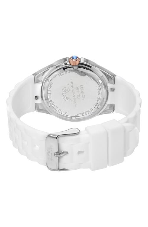 Shop Porsamo Bleu Guilia Interchangeable Bracelet Watch, 37mm In Rose/silver/white