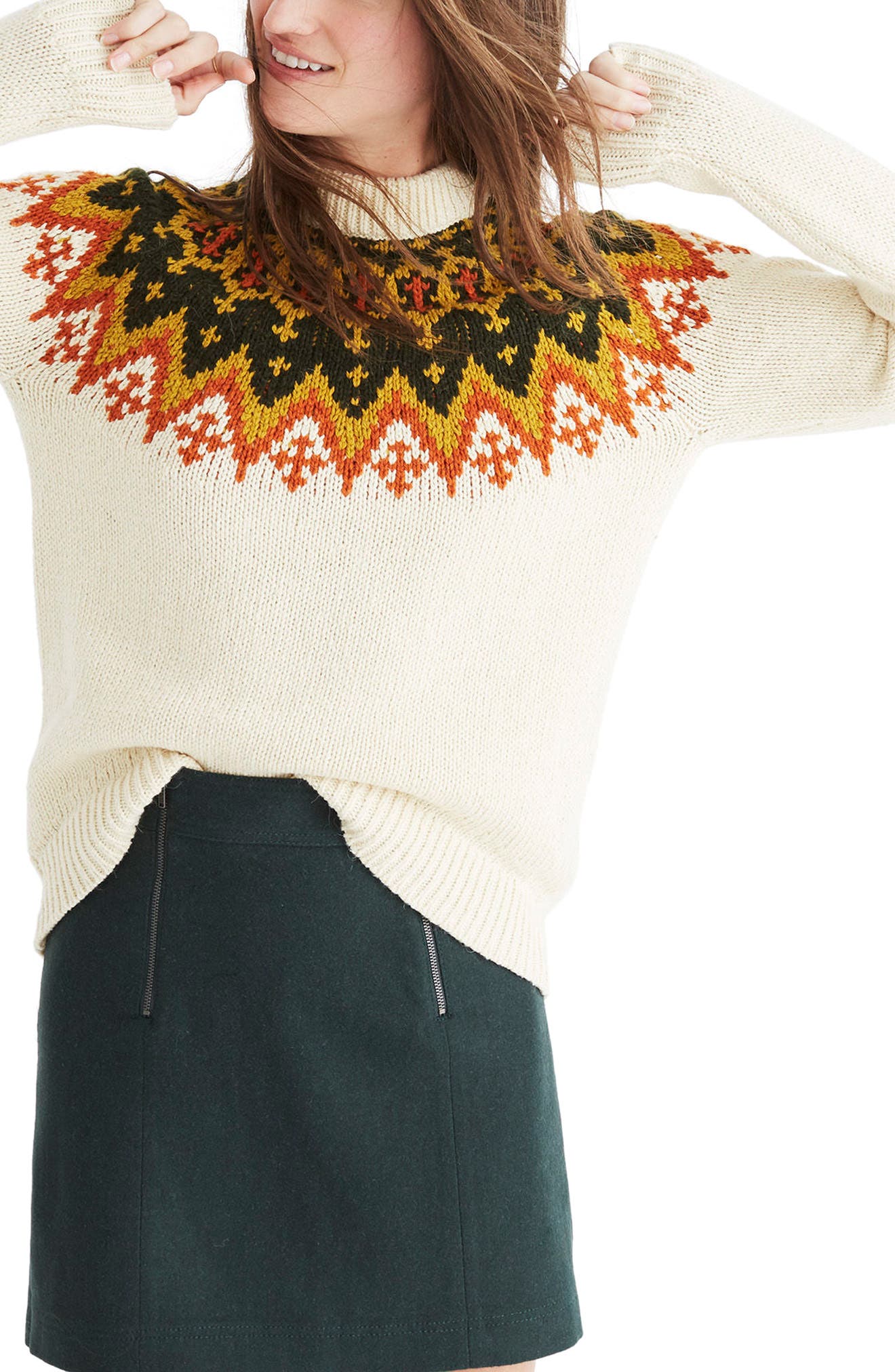 madewell fair isle sweater