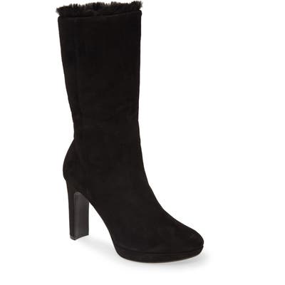 Calvin Klein Pebbles Faux Shearling Lined Boot, Black