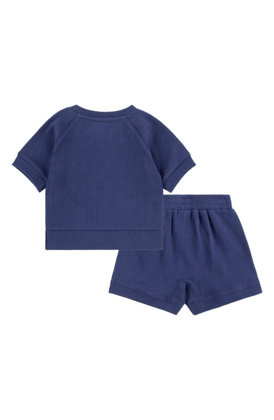 Nike Readyset Baby (12-24m) Shorts Set In Midnight Navy