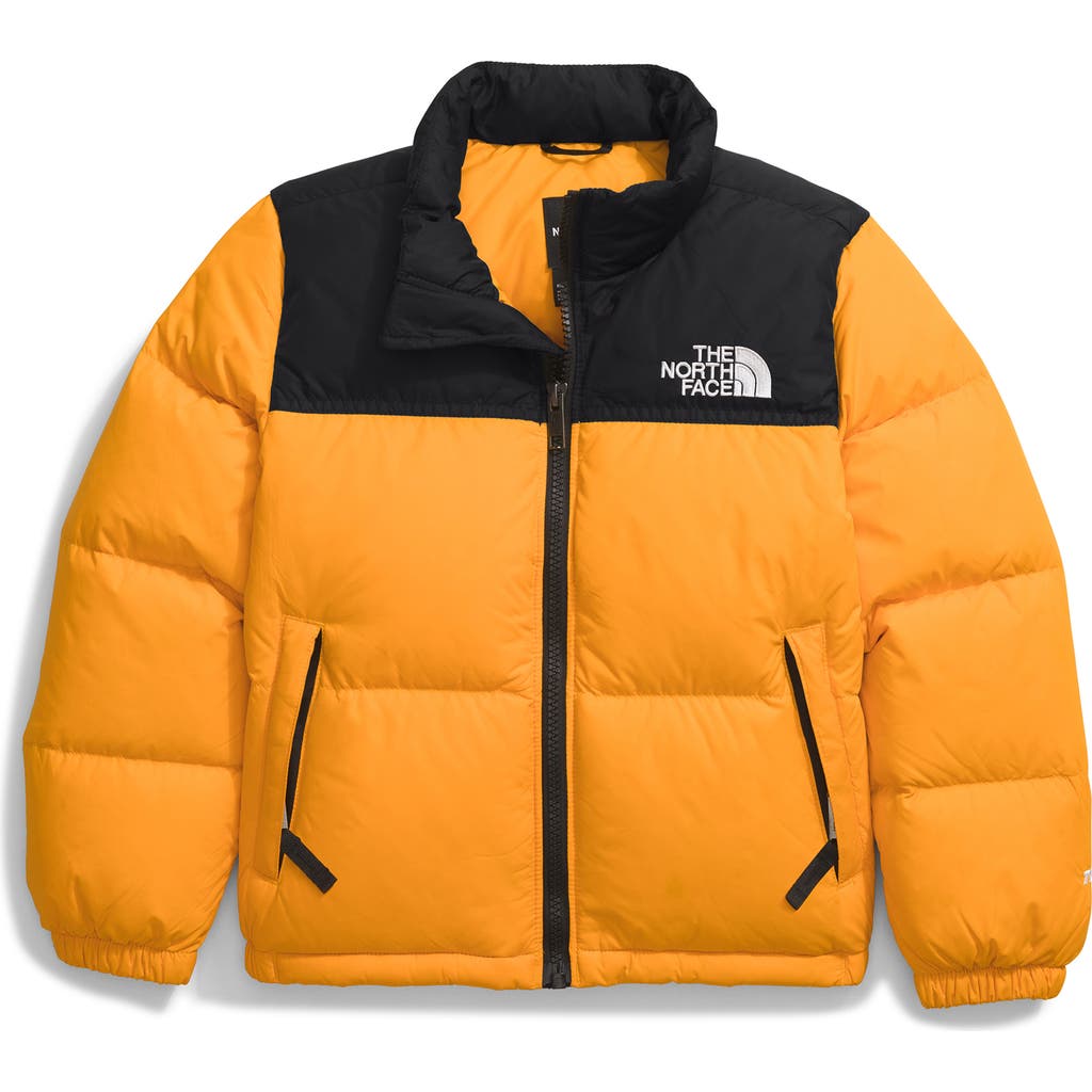 The North Face Kids' 1996 Retro Nuptse® Packable 700 Fill Power Down Jacket In Summit Gold