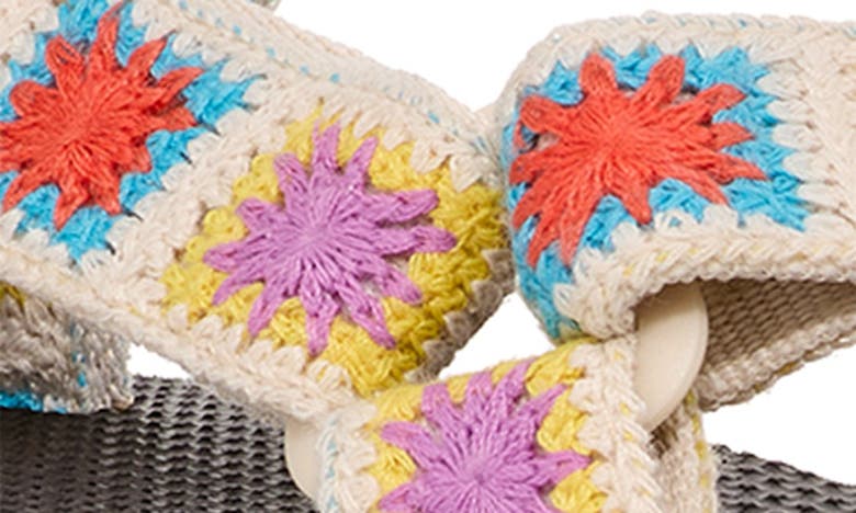 Shop Teva Universal Crochet Flatform Sandal In Explore