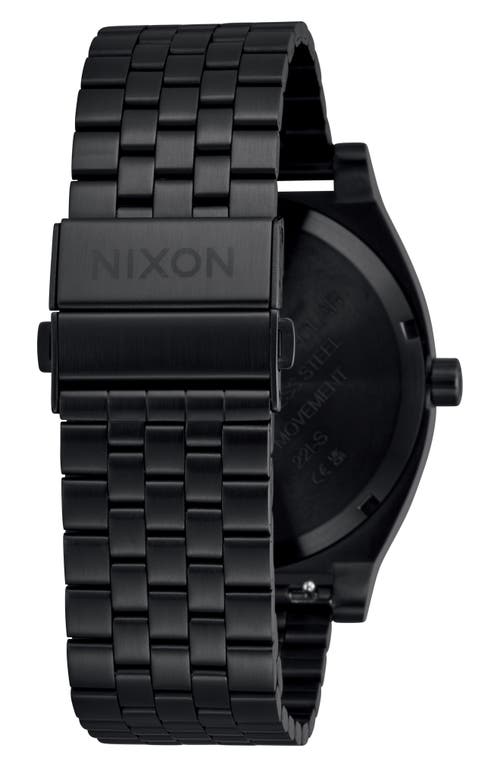 Nixon Time Teller Solar 40mm In All Black/white