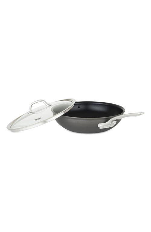 Viking Hard Anodized Nonstick 12-inch Chef Pan With Lid In Dark Grey