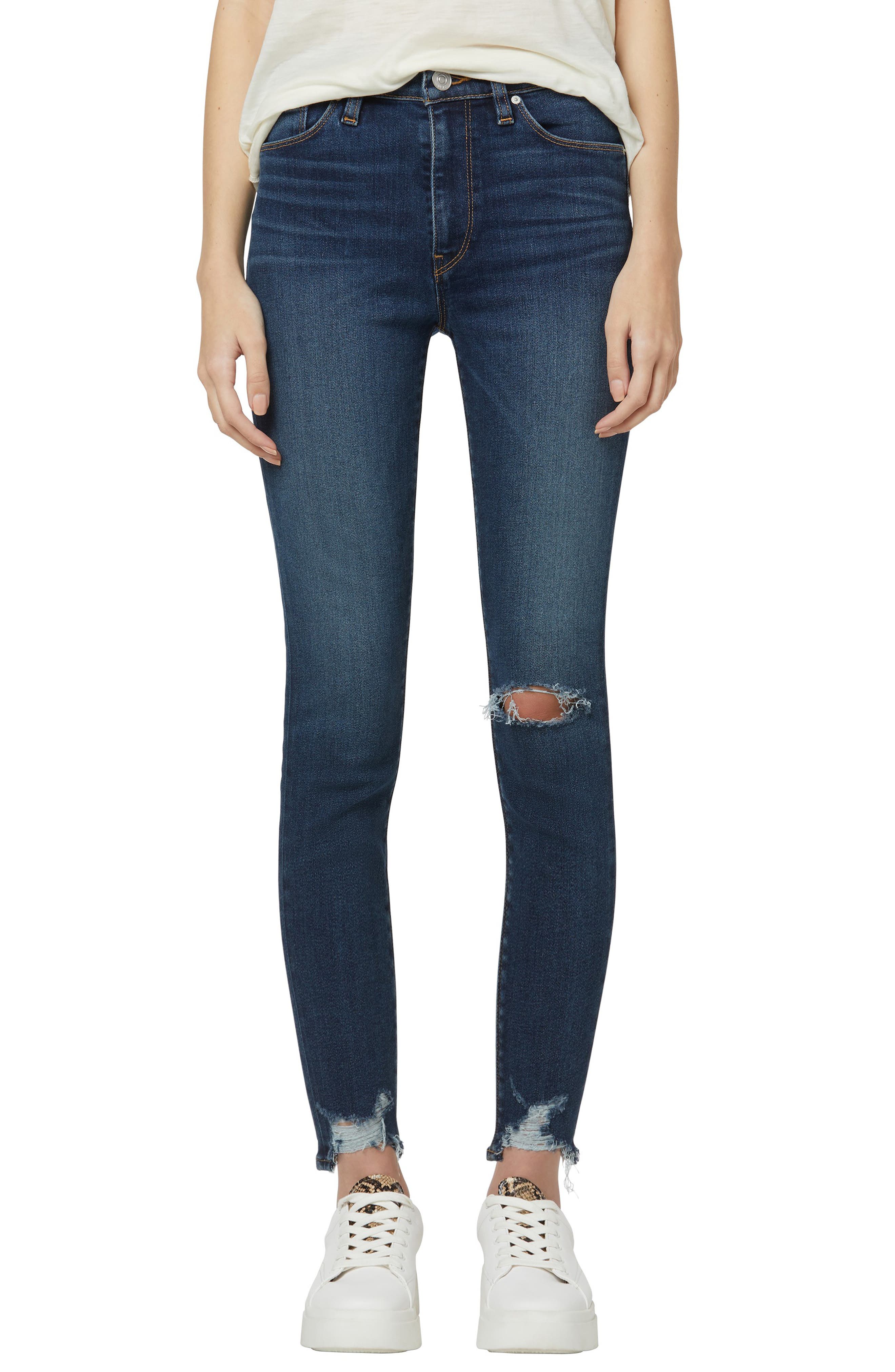 Hudson Barbara High Rise Ankle Super Skinny Jeans in Suddenly