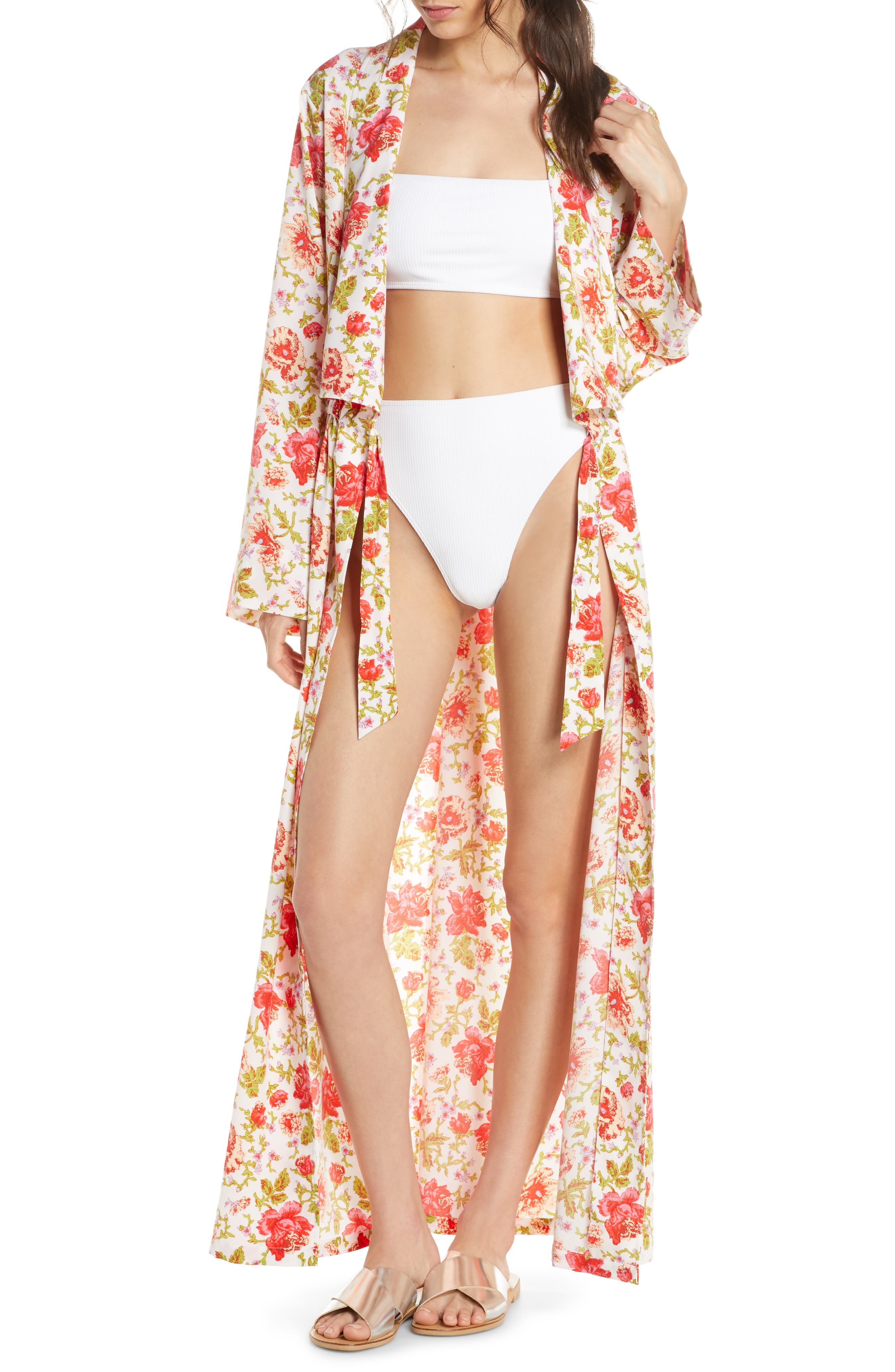 Something Navy Maxi Cover-Up Wrap, Red (Nordstrom Exclusive)