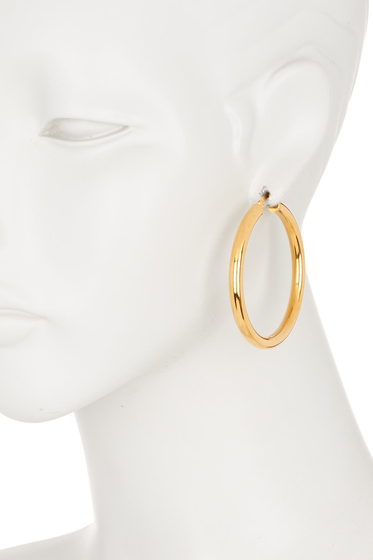 Hmy Jewelry Thick Hoop Earrings 40mm In Yellow