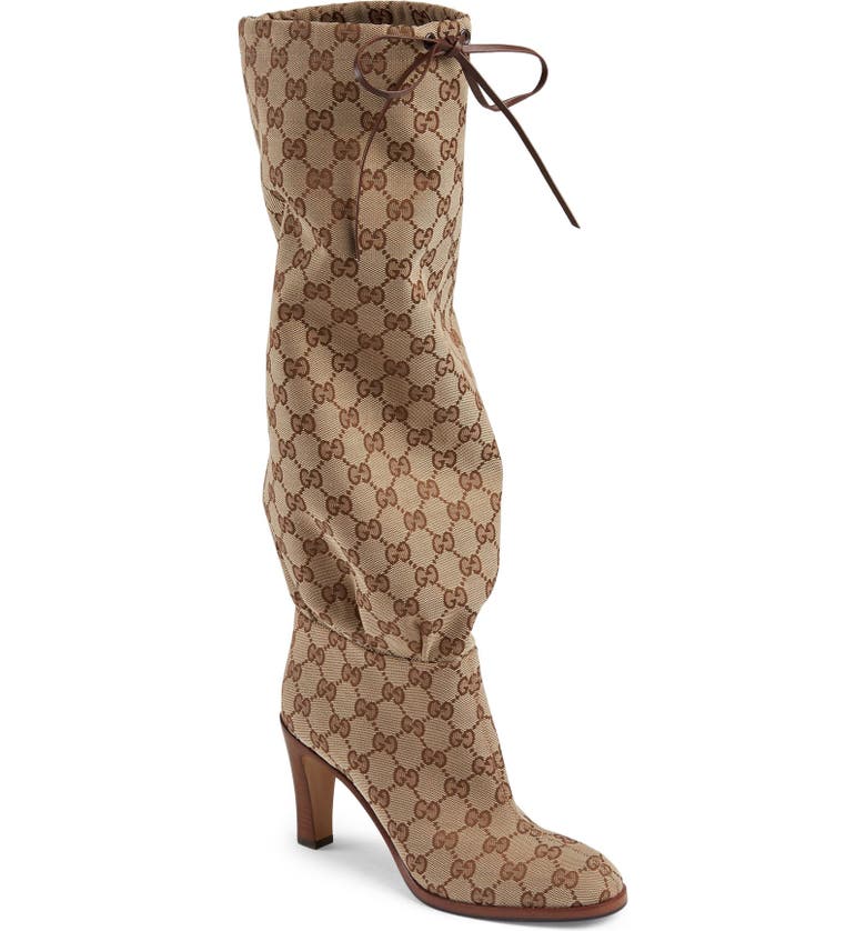 Gucci Lisa Monogram Cinch Boot (Women) | Nordstrom
