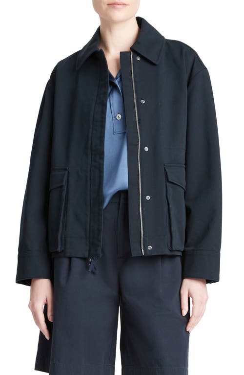 Vince Stretch Cotton Utility Jacket at Nordstrom,