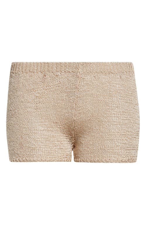 Shop Paloma Wool Trefle Knit Shorts In Gold