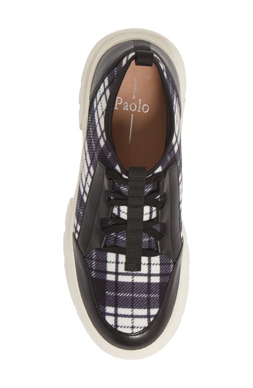 Shop Linea Paolo Rowen Sneaker In Black/blue Print Fabric