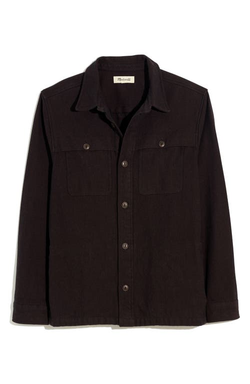 Madewell Easy Cotton Twill Button-Up Shirt in Dark Coffee