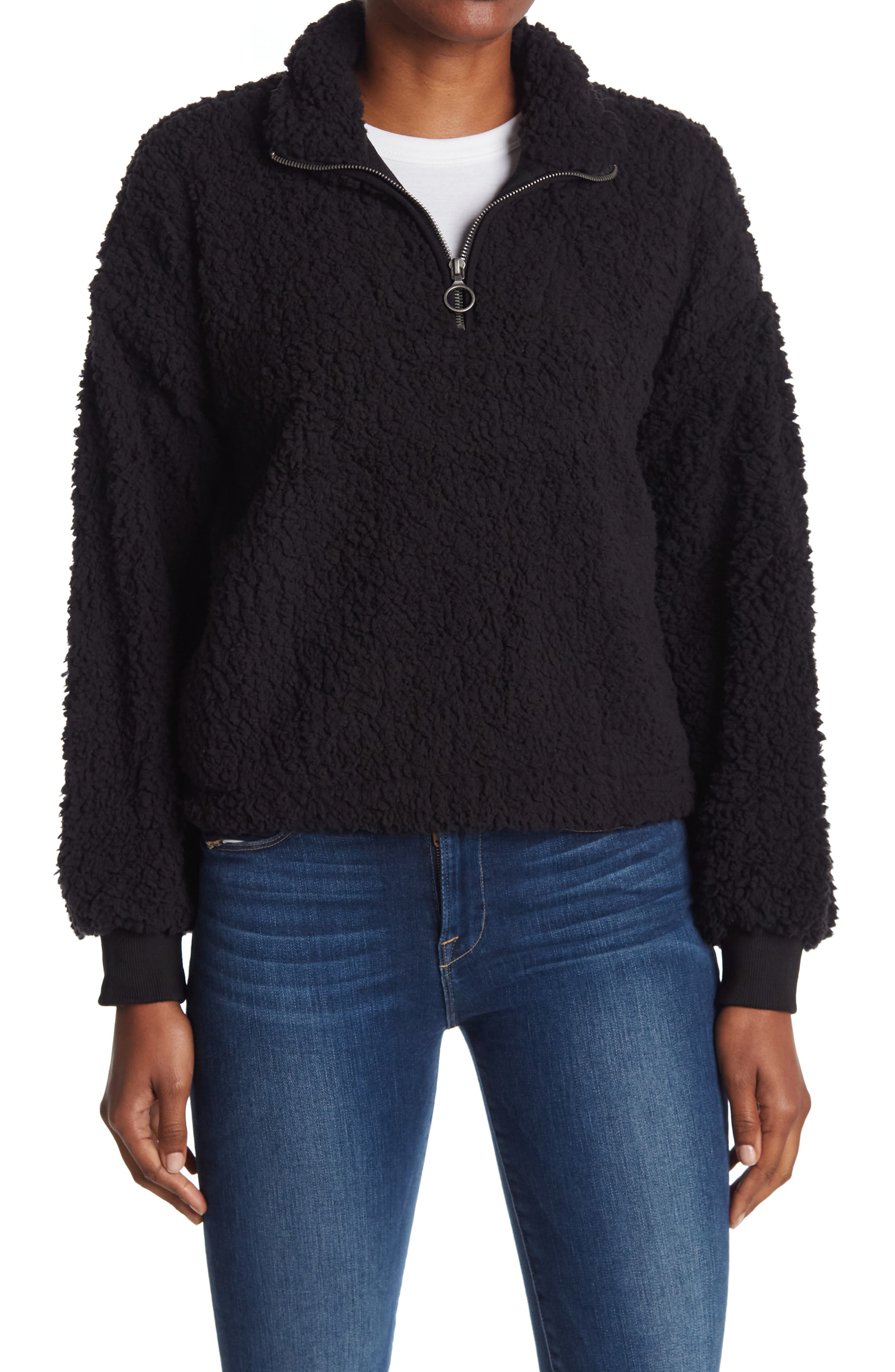 three quarter zip pullover