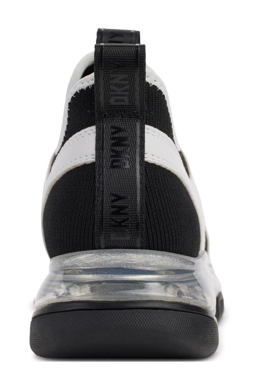 Shop Dkny Tace Slip-on Sneaker In Bk/brt Wht