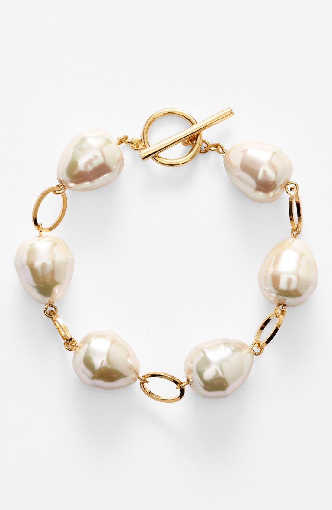 Lauren Ralph Lauren Faux Pearl Toggle Bracelet Nordstrom