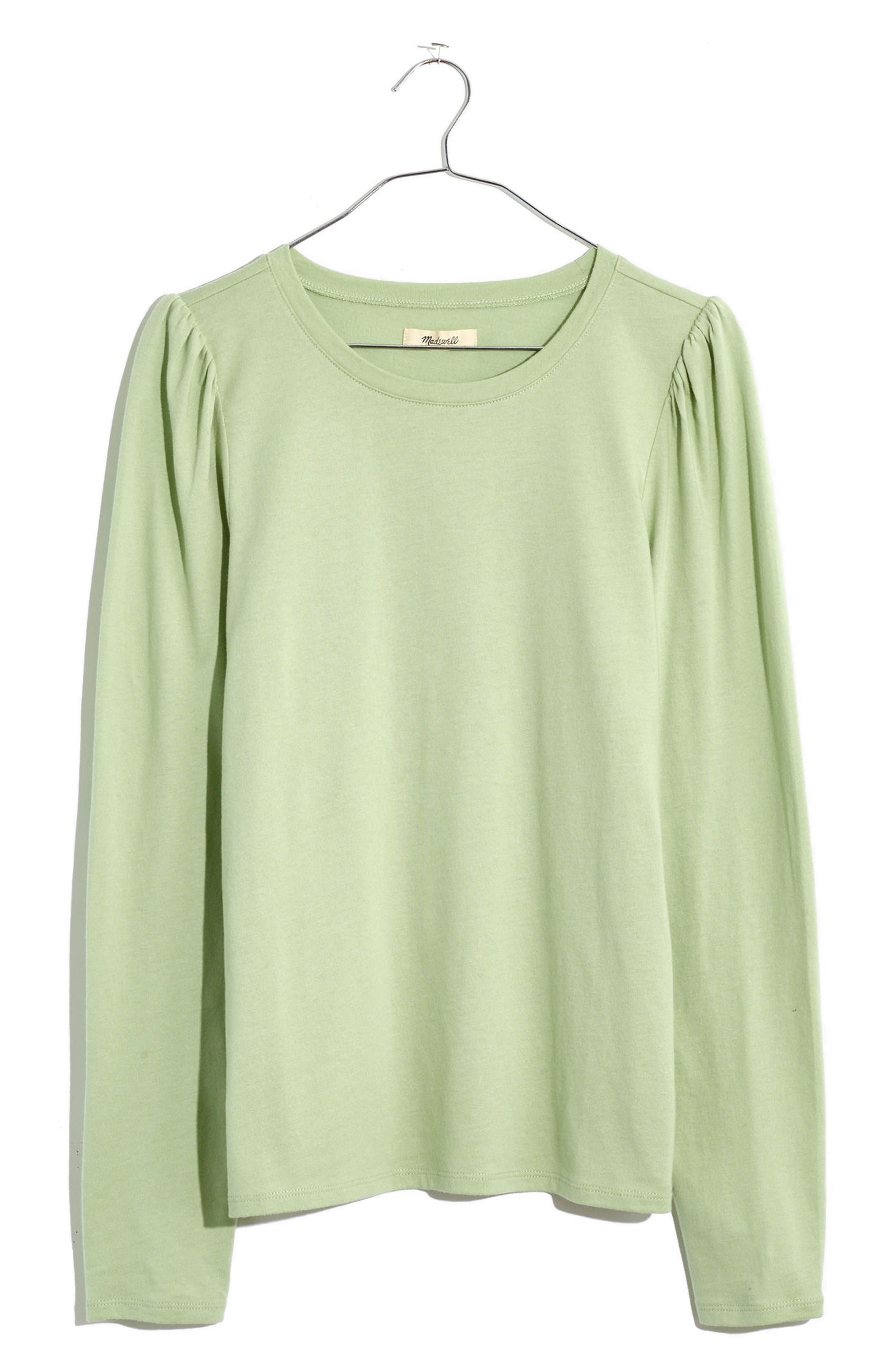 Madewell (re)sourced Cotton Puff Sleeve T-shirt In Sunfaded Mint