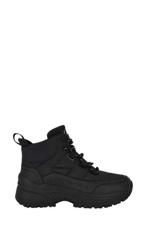 Shop Calvin Klein Noanne Quilted Winter Boot In Black