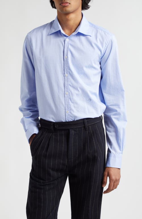 Massimo Alba Genova Cotton Oxford Button-Up Shirt Azzurro at Nordstrom,