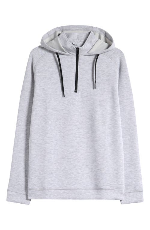 Shop Swannies Quarter Zip Golf Hoodie In Gray Heather