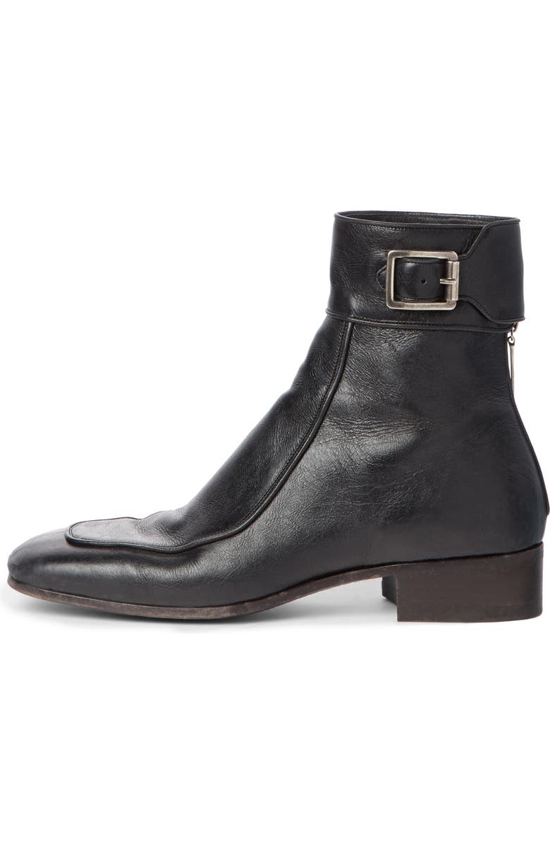 Saint Laurent Miles Buckle Cuff Boot, Alternate, color, 