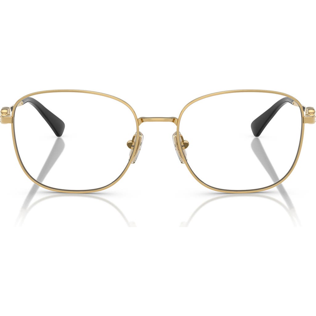 Vogue 52mm Square Optical Glasses In Gold/black