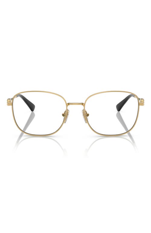 Vogue 54mm Square Optical Glasses In Gold/black