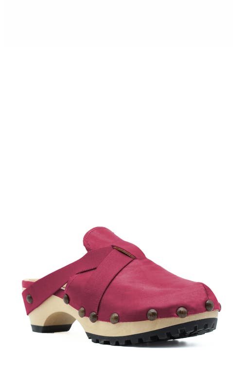 JAX & BARD Beatrice Clog in Ruby Red