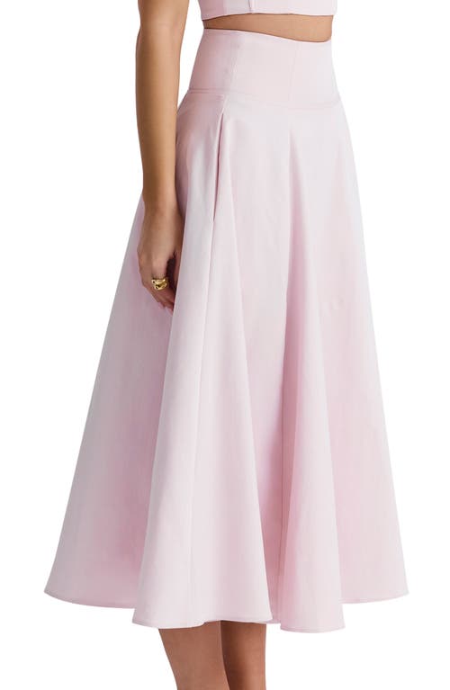 Shop House Of Cb Rita Midi Skirt In Ballet Slipper