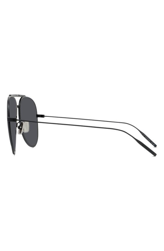Shop Givenchy Gv Speed 59mm Pilot Sunglasses In Matte Black / Smoke Mirror