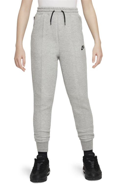 Shop Nike Kids' Sportswear Tech Fleece Joggers In Dark Grey Heather/black