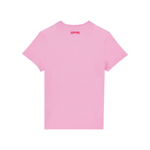 Vilebrequin Unisex Turtle Heart Flocked T-shirt In Petunia