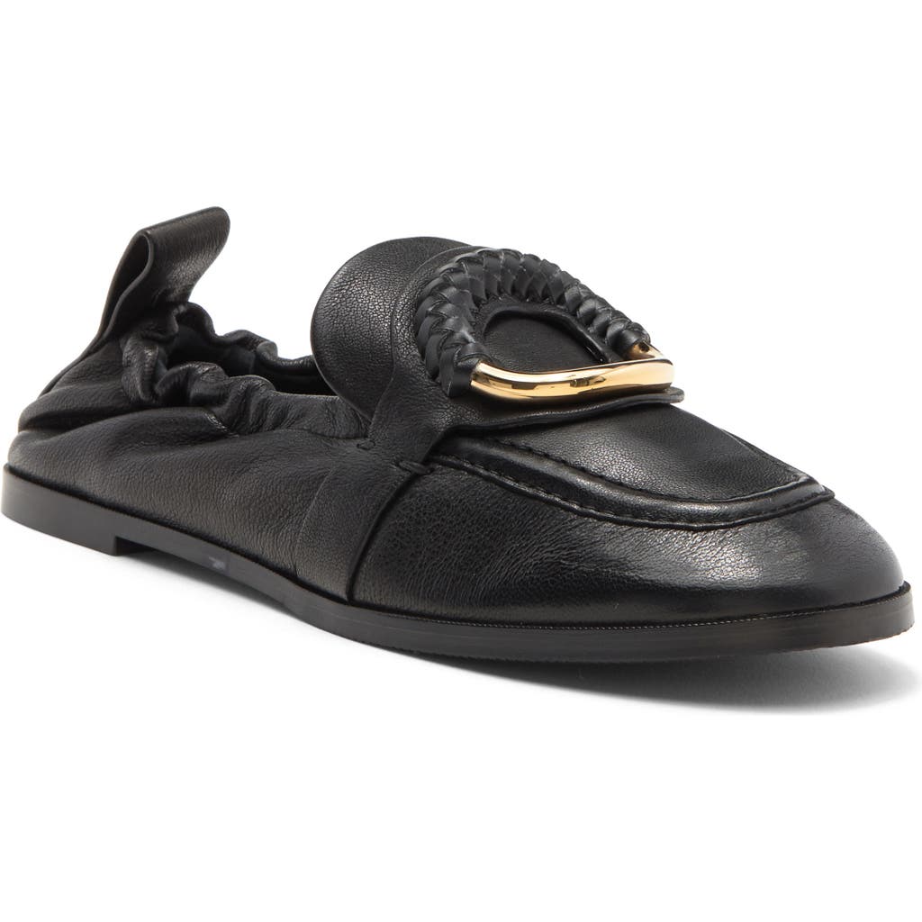 Chloé Leather Loafer In Black