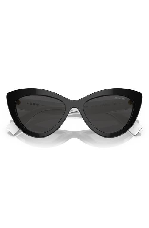 Miu Miu 54mm Cat Eye Sunglasses in Black at Nordstrom